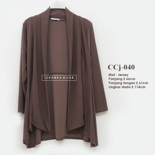 CCj-040 Cardigan jersey Lengan panjang